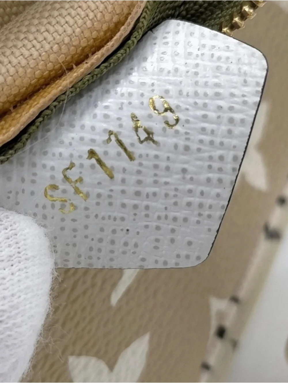 ✨🛍️ Louis Vuitton Monogram Giant Micro Pochette Accessories Green/Beige